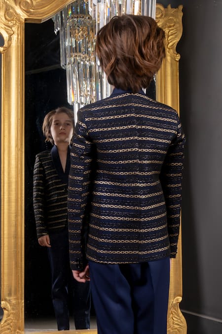 Hoity Moppet Envie Jacquard Blazer With Pant 