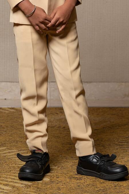 Kirti Agarwal - Pret N Couture Yellow Silk Cut Work, Pearls Cutdana Embellished Bandhgala And Pant Set Online at Aza Fashions Kirti Agarwal - Pret N Couture_Yellow Silk Cut Work, Pearls Cutdana Embellished Bandhgala And Pant Set _Online_at_Aza_Fashions