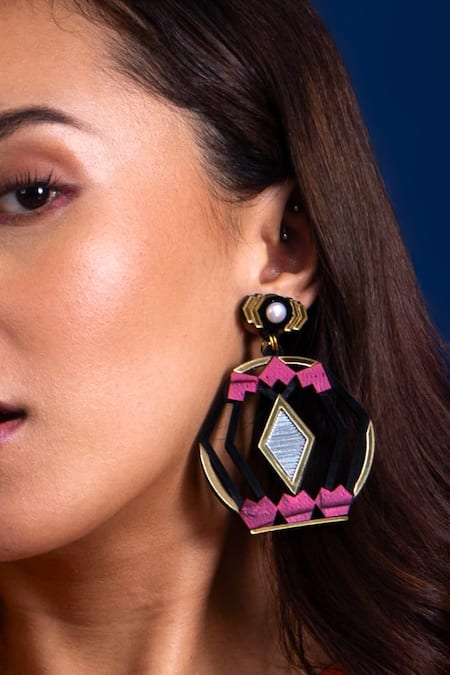 Prachi Gupta All Hearts Double Drop Earrings 