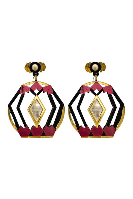 Prachi Gupta All Hearts Double Drop Earrings 