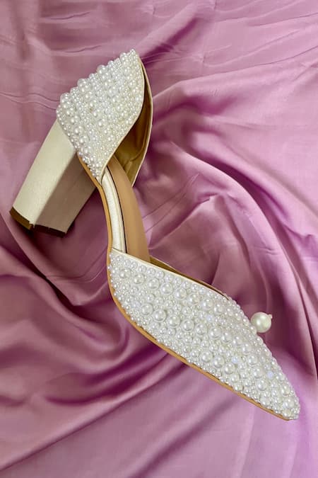 Ciel The Snow Pearl Embellished Heels 