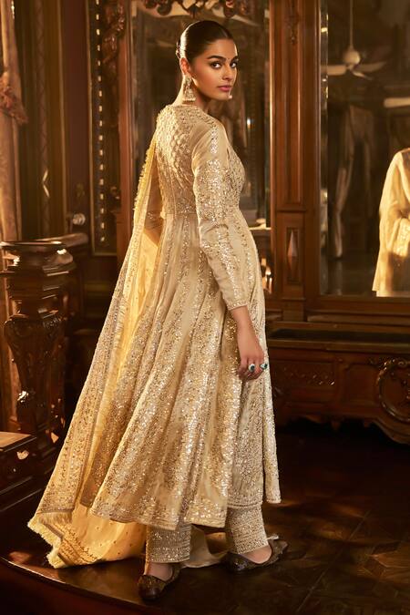 Seema Gujral Gota Embroidered Anarkali Set 