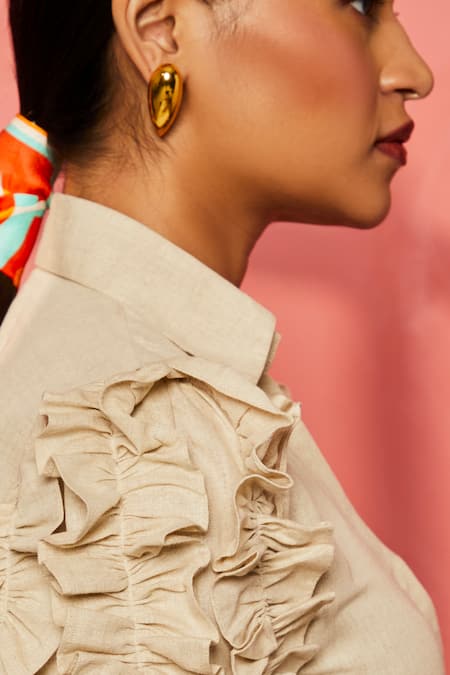 Buy_Bblingg_Gold Plated Drop Shaped Earrings 