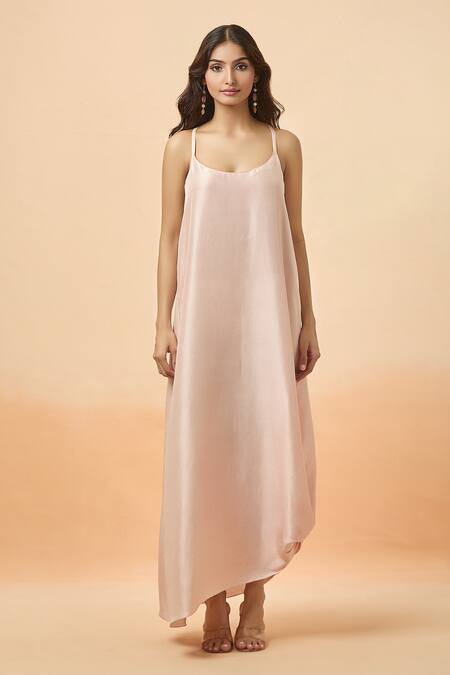 Buy Anamika Khanna Pink Pearls, Sequins V-neck Embroidered Yoke Kaftan Buy_Anamika Khanna_Pink Pearls, Sequins V-neck Embroidered Yoke Kaftan