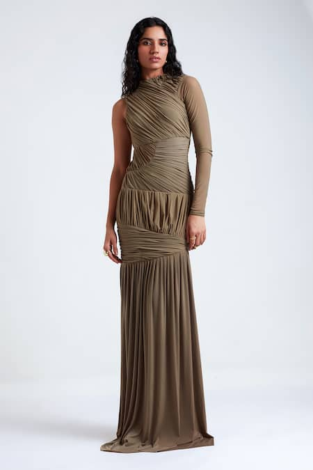 Deme by Gabriella Erika Back Cut-Out Gown 