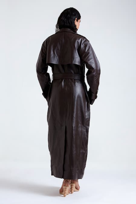 Deme By Gabriella Kiah Bodycon Dress With Trench Coat 