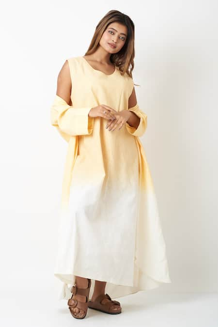 Vasstram Ombre Dress With Overlay 