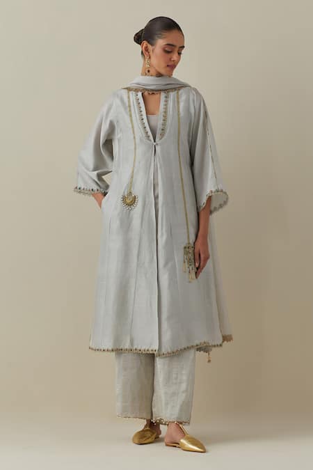 Bunka Ambreen Stone Work Kurta Pant Set 