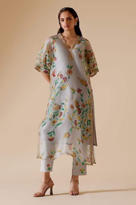 Bunka Sitara Floral Print Kurta With Pant 