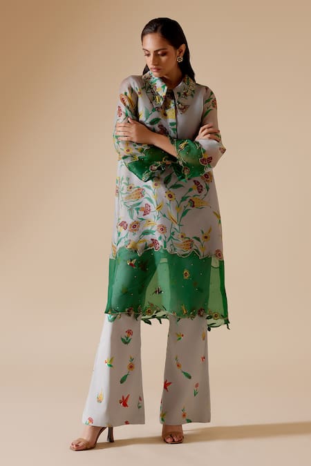 Bunka Tara Floral Print Kurta With Pant 