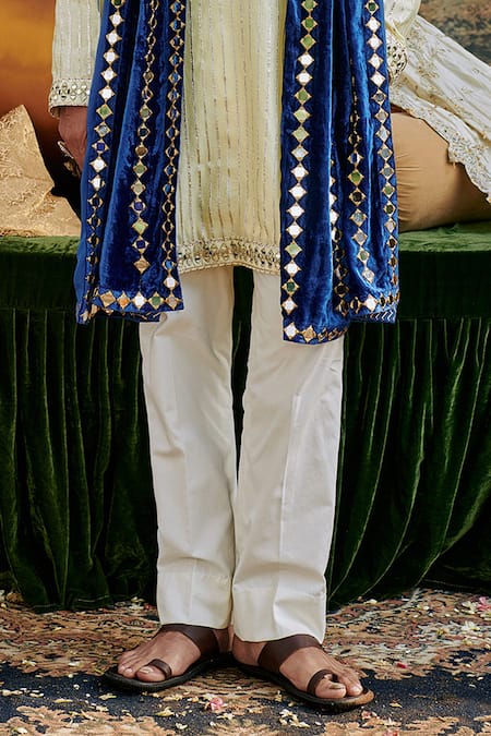 Itrh Beige Linen, Cotton, Organza Gota Patti, Seher Embroidered Kurta And Pant Set Online at Aza Fashions Itrh_Beige Linen, Cotton, Organza Gota Patti, Seher Embroidered Kurta And Pant Set _Online_at_Aza_Fashions