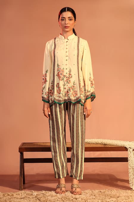 Soup by Sougat Paul Tamaya Embroidered Kurta With Pant 