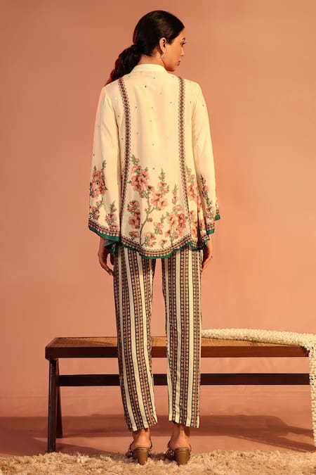 Soup By Sougat Paul Tamaya Embroidered Kurta With Pant 