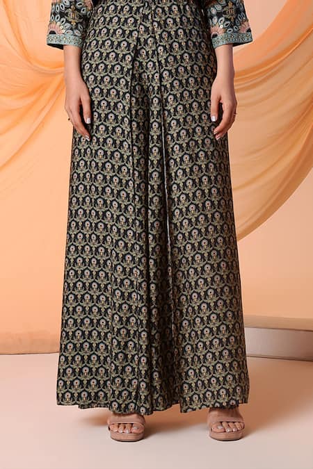 Buy Soup By Sougat Paul Black Linen, Muslin Sequins, Eraya Floral Embroidered Crop Jacket With Jumpsuit Online at Aza Fashions Buy_Soup By Sougat Paul_Black Linen, Muslin Sequins, Eraya Floral Embroidered Crop Jacket With Jumpsuit _Online_at_Aza_Fashions