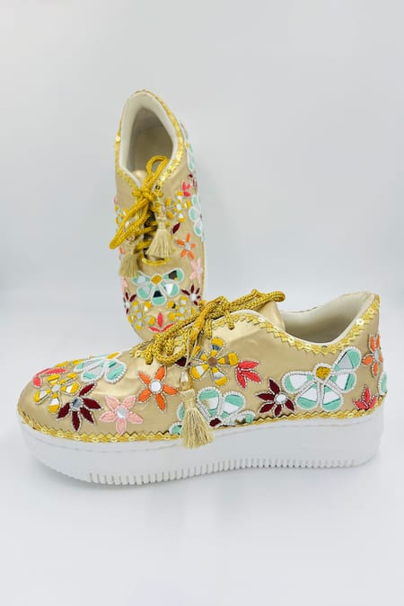 Rajasthani Stuff Foolwati Resham Embroidered Sneakers 