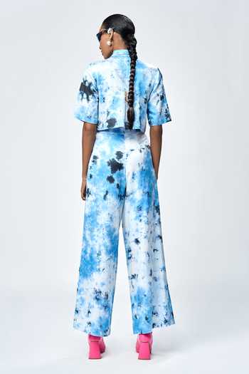 Shahin Mannan Tie-Dye Pattern Flared Pant 