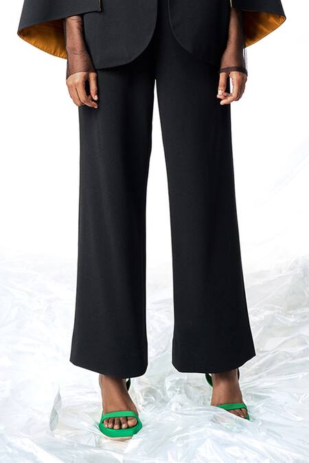 Shahin Mannan Black Hand Embroidered Cape With Pant Online at Aza Fashions Shahin Mannan_Black Hand Embroidered Cape With Pant _Online_at_Aza_Fashions