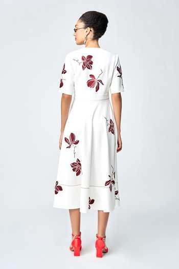 Shahin Mannan Magnolia Embroidered Dress 