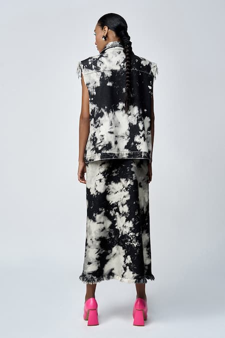 Shahin Mannan Cloud Wash Pencil Skirt 