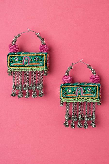 Krutiarts Dagu Magu Embroidered Earrings 