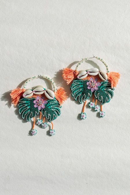 Krutiarts Le Morne Embroidered Earrings 