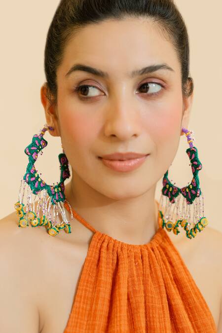 Buy_Krutiarts_Green Embroidery Navagio Hoops 