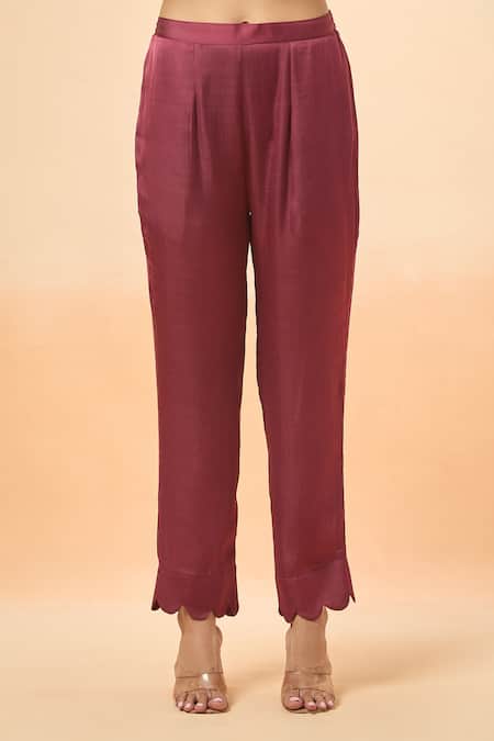 Buy Divya Kanakia Purple Modal, Satin Sequins, Beads Split V-neck Bandhani Woven Kurta And Pant Set Online at Aza Fashions Buy_Divya Kanakia_Purple Modal, Satin Sequins, Beads Split V-neck Bandhani Woven Kurta And Pant Set _Online_at_Aza_Fashions