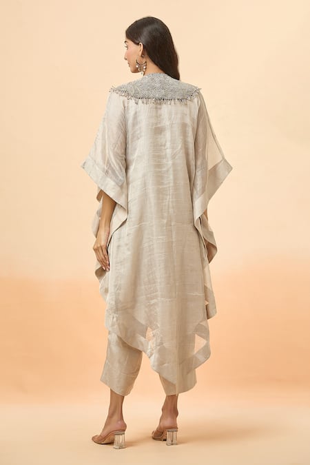 Divya Kanakia Asymmetric Kaftan & Pant Set 