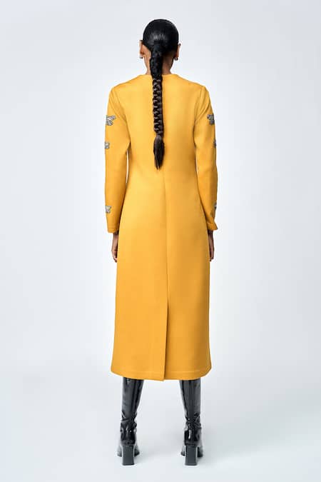 Shahin Mannan Dragonfly Hand Embroidered Dress 