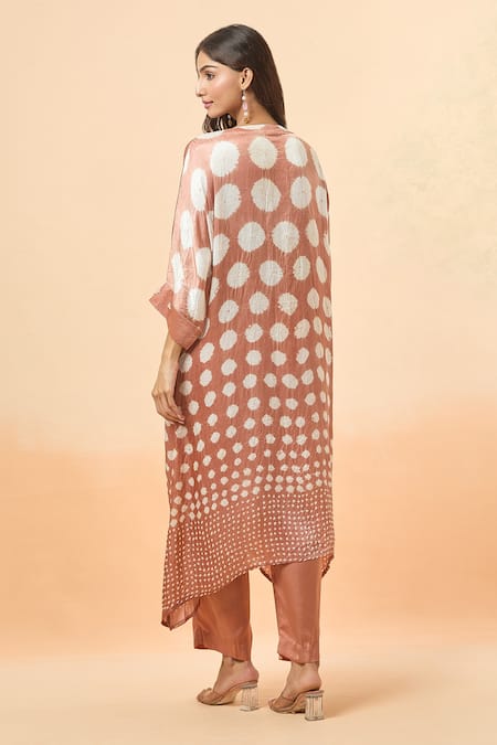 Divya Kanakia Bandhej Woven Kurta & Pant Set 