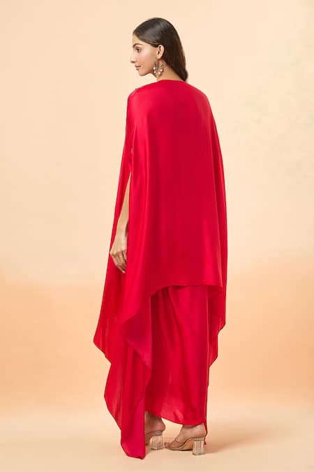 Divya Kanakia Zardozi Embroidered Kaftan & Dhoti Skirt Set 