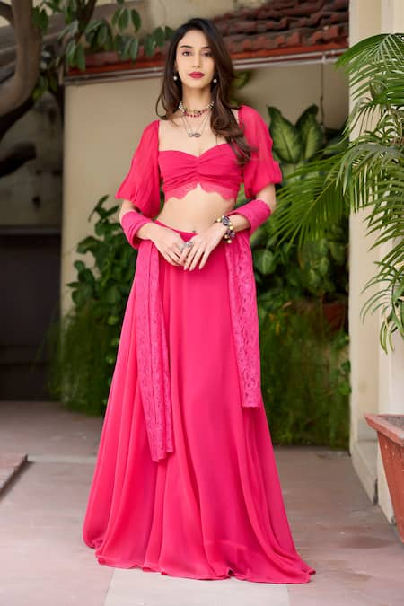 BAARO MASI Karishma Lehenga & Balconette Blouse Set 