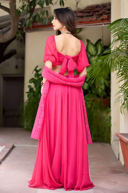 Baaro Masi Karishma Lehenga & Balconette Blouse Set 