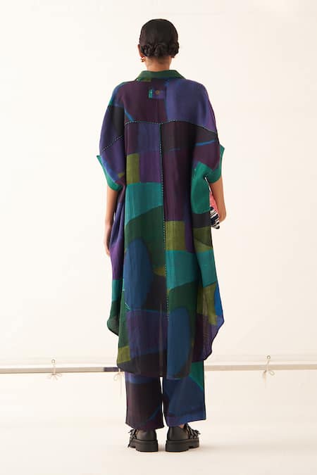 OFRIDA Abstract Print Tunic & Pant Set 