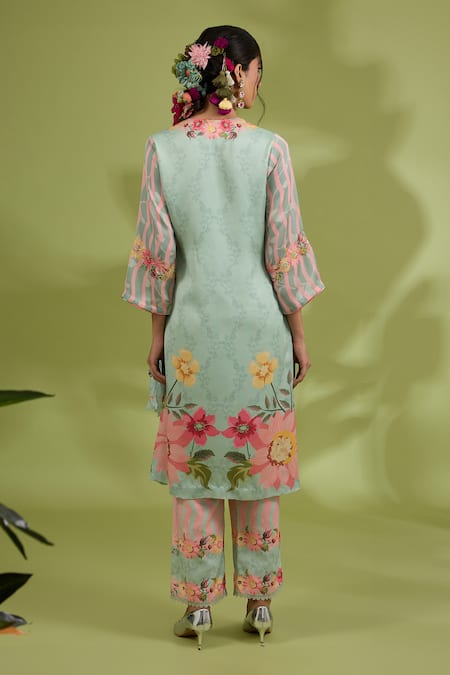 Show Shaa Abstract Floral Print Kurta Set