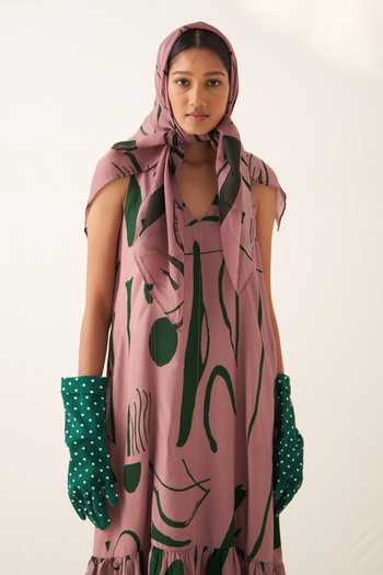 Shop_OFRIDA_Multi Color Organza Printed Scarf_Online_at_Aza_Fashions