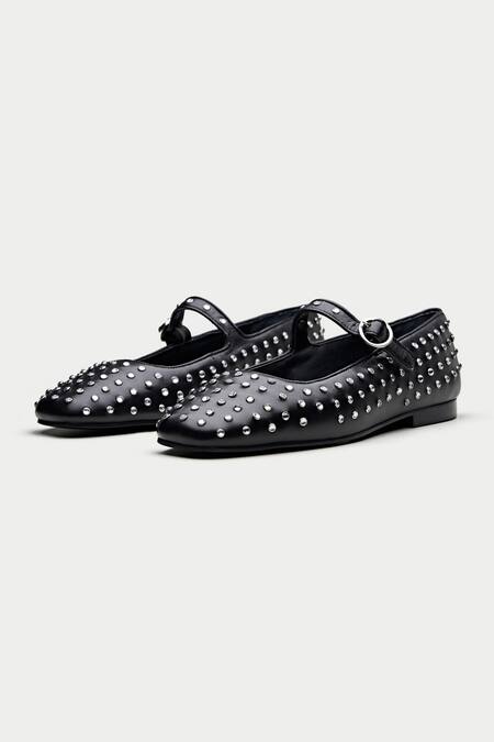 Buy Oroh Black Altea Ballerina Embellished Flats Online at Aza Fashions Buy_Oroh_Black Altea Ballerina Embellished Flats _Online_at_Aza_Fashions