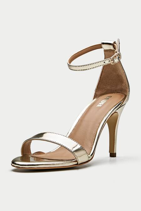Oroh_Gold Olivares Leather Heels _Online_at_Aza_Fashions