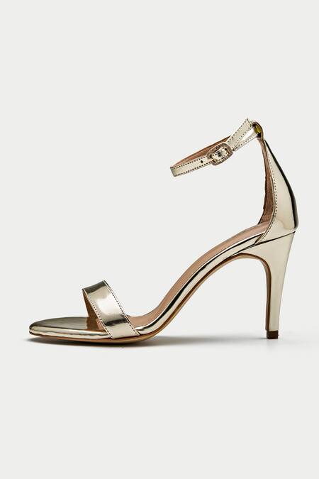 Buy_Oroh_Gold Olivares Leather Heels _Online_at_Aza_Fashions