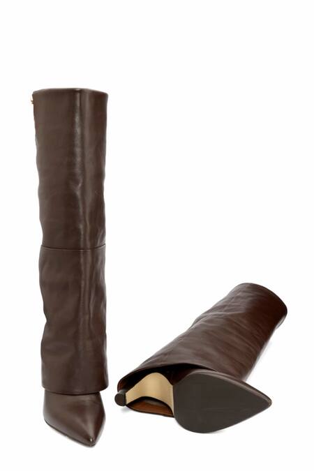 Shop_Oroh_Brown Mantua Pointed Toe Boots 