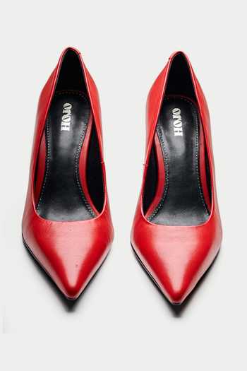 Shop Oroh Red Bolzano Pointed Toe Heels at Aza Fashions Shop_Oroh_Red Bolzano Pointed Toe Heels _at_Aza_Fashions