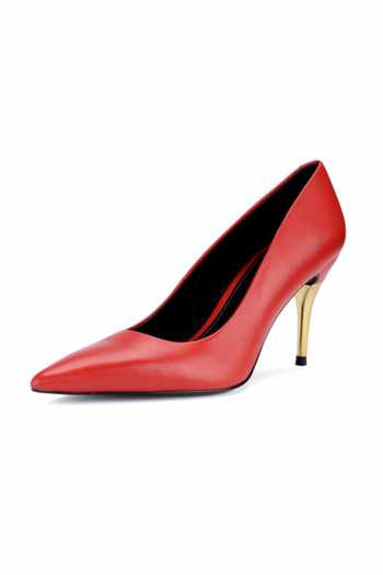 Oroh Red Bolzano Pointed Toe Heels at Aza Fashions Oroh_Red Bolzano Pointed Toe Heels _at_Aza_Fashions