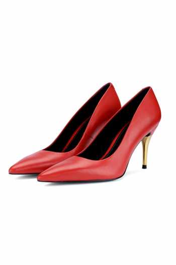 Buy Oroh Red Bolzano Pointed Toe Heels Buy_Oroh_Red Bolzano Pointed Toe Heels