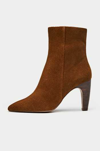 Buy_Oroh_Brown Pointed Toe Ankle Boots _Online_at_Aza_Fashions