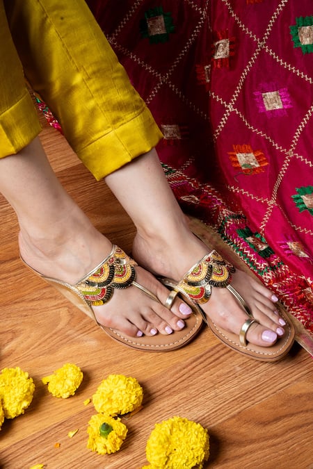 SANDALWALI Ahana Kolhapuri Sandals 