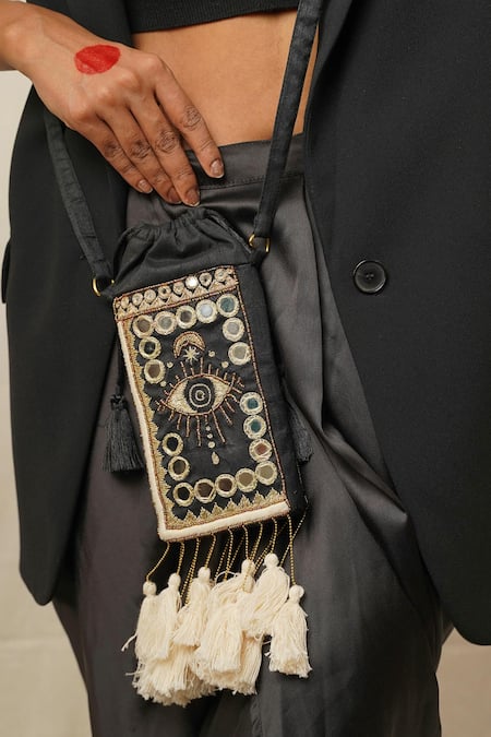 Moirra Hamza Hand Embroidered Sling Bag 