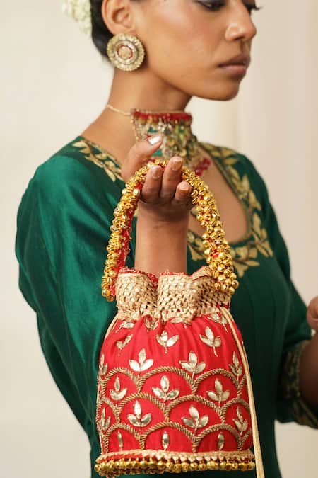 Moirra Gul Gota Embroidered Potli 