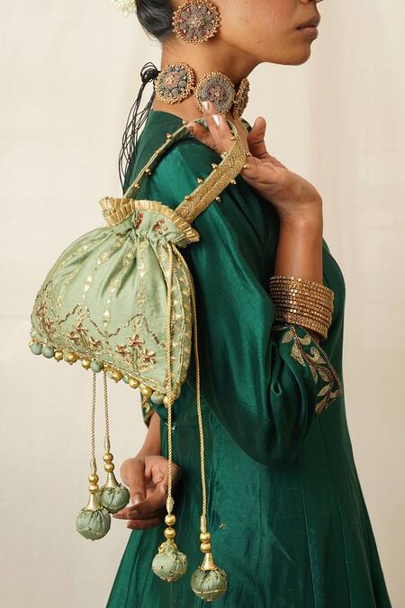 Moirra Nyra Zardozi Embroidered Potli 