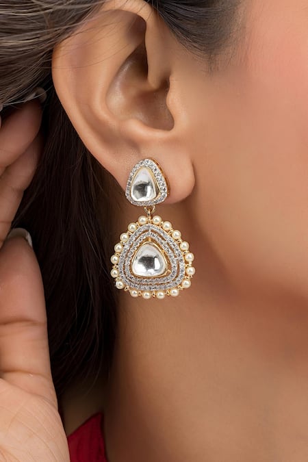 Vasundhara Ishani CZ Embellished Earrings 