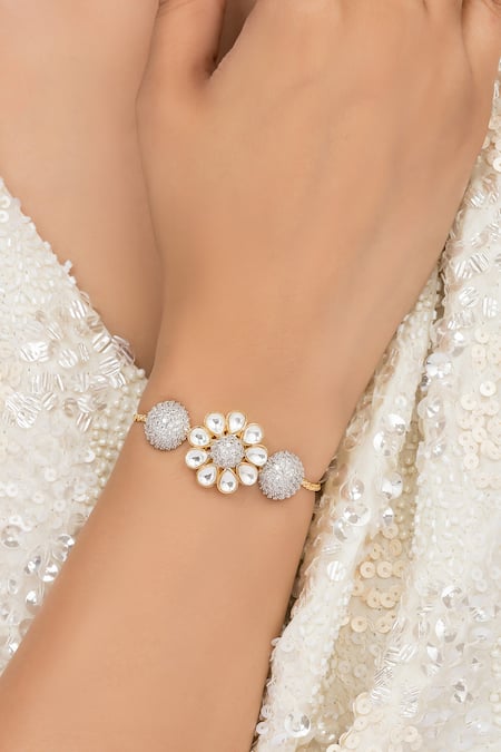 Vasundhara Parizad Flower Shaped Bracelet 